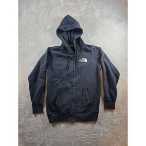 The North Face Sweatshirt Hoodie Womens M Black Full Zip Jacket Logo *Read